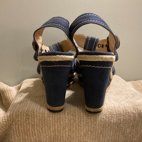 Pesaro Espadrille Platform Wedge Heel Sandals - Size 9 Shoe - Picture 2 of 4